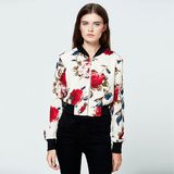 Spring Long Sleeve Lady Business Suit Print Logo Women Jackets