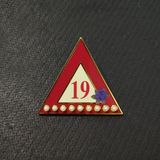Custom Metal Stamped Antique Gold Lapel Pin