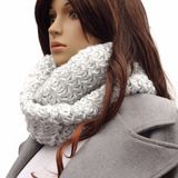 Korean Style Pure Color Knit Neckerchief Acrylic Neck Scarf