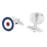 VAGULA Funny Target Round Cufflink Men's Shirt Cuff Links