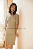 Rayon Polyester Irregular Dress Sweater Womens