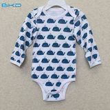 Custom Size Baby Clothing Long Sleeve Infant Onesie