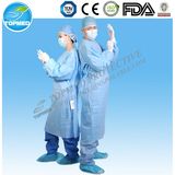 Medical Eo-Sterilized or Not Isolation Gown/Surgical Gown Free Size