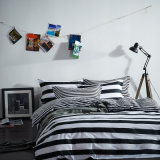Black and White Stripe Printed Home Textile Comforter Bedding