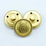 Plating Gold Military Metal Brass Shank Button