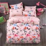 100% Disperse Printed Microfiber Duvet Cover Home Textile Bedding Set