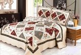 Multifunctional Imitation Patchwork Quilt Printed Cotton 4PCS Bedding Set Quilt