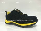 Black Suede MD+Rb Cemented Sole Safety Shoes (HQ0161032)