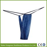 Disposable Non-Woven Dark Blue T-Back for SPA Wear