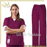 Cheap Price Waterproof Disposable Hospital Medical Scrub Uniforms, 100% Polyester Scrubs