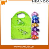 Promotion Colorful Foldable Handle Reusable Eco Shoulder Fish Shopping Bags