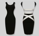 Black Hollow Sexy Lady Dress