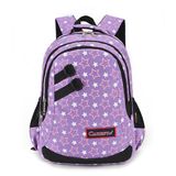 Star Pattern Canvas Student Backpack, Sports Leisure School Bag