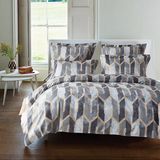 American Style Printed Lightweight Microfiber Duvet Cover Set