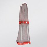 Long-Sleeve Chain Mail Protective Anti-Cut Glove-2375