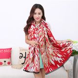 Lady Fashion Acrylic Woven Fringed Jacquard Winter Shawl (YKY4448)