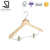 Natural Wood Hanger for Clothes Shop Display