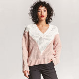 2018 New V Neck Women's Sweater for Spring/Fall Pullover Oversize