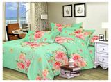 Printed Poly/Cotton Fitted Bedspread Patchwork Bedding Set