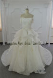 Ivory Wedding Dress Ball Gown Lace Long Train Dress Gown