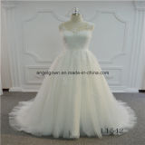 Sleeveless Lace Latest Gown Design Wedding Dress
