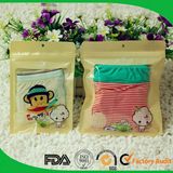 Custom Print Plastic Bag Zipper Lock Bag for Children Underwear