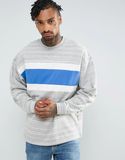 Custom Men's Oversized Sweatshirt with in Grey