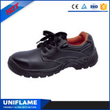 Black Leather Steel Toe Cap Bottom Light Safety Shoes Ufb008