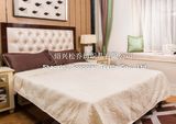 Laser Embossing 100% Cotton Blankets/ Bed Sheet