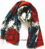 2017 Hot Selling Aw Printed Acrylic Shawl & Scarf (HWBAC069)