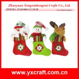 Christmas Decoration (ZY14Y448-1-2-3 23CM) Christmas Sock Dear Santa