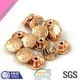 Rose Gold Flower Logo Jeans Button