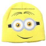 OEM Produce Customized Logo Cartoon Embroidered Winter Acrylic Warm Chlidren Beanie Hat