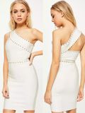 One Shoulder Rivets Short Ladies Bandage Skinny Dress