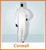 Polypropylene Light Duty Disposable Coverall Elastic Wrist White