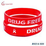 Custom Inject Color Logo Silicon Bracelet for Gift