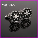 VAGULA Quality Silver Star War Cufflinks (HL10134)