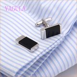 VAGULA Fashion Square Wedding Shirt Cuff Links Men's Cufflink