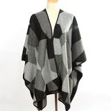 Lady Fashion Geometry Pattern Acrylic Knitted Winter Long Shawl (YKY4507)