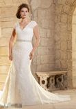 2016 Plus Size Mermaid A-Line Bridal Wedding Gowns PLD3183