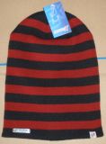 Promotional Customized Logo Strip Warm Knit Hat