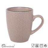 12oz Ceramic Mug Seesame Glaze with Rim