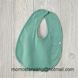 100% Cotton Wholesale Promotional Baby Bib with Solid Colour