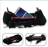 Lycra +Neoprene Materail Runners Pack Sports Waist Bag with Water Bottle Holder