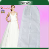 White Gusset Long Breathable Bridal Dress Garment Bag