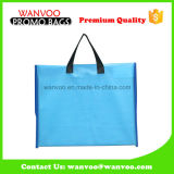 blue Polyester Fabric School Tote Book Bag