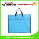 blue Polyester Fabric School Tote Book Bag