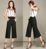 New Collection Ladies Palazzo Pants with Slit Design on Knee