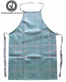 New Style Sky Blue Checked Polyester Painter Kitchen Bib Aprons