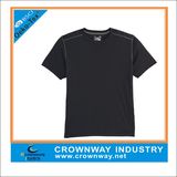 Cropped Sheer Black Running Tops for Men